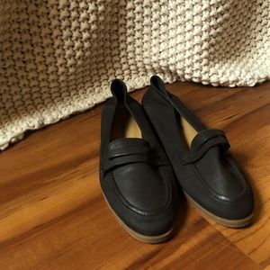 Black loafers